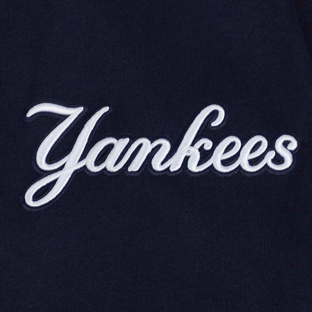 MLB NEW YORK YANKEES CITY SIGNATURE MEN'S DROP SHOULDER FLC CREWNECK (MIDNIGHT NAVY)