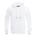 MLB NEW YORK YANKEES WHITE OUT MEN'S DOUBLE KNIT PULLOVER HOODIE (WHITE)
