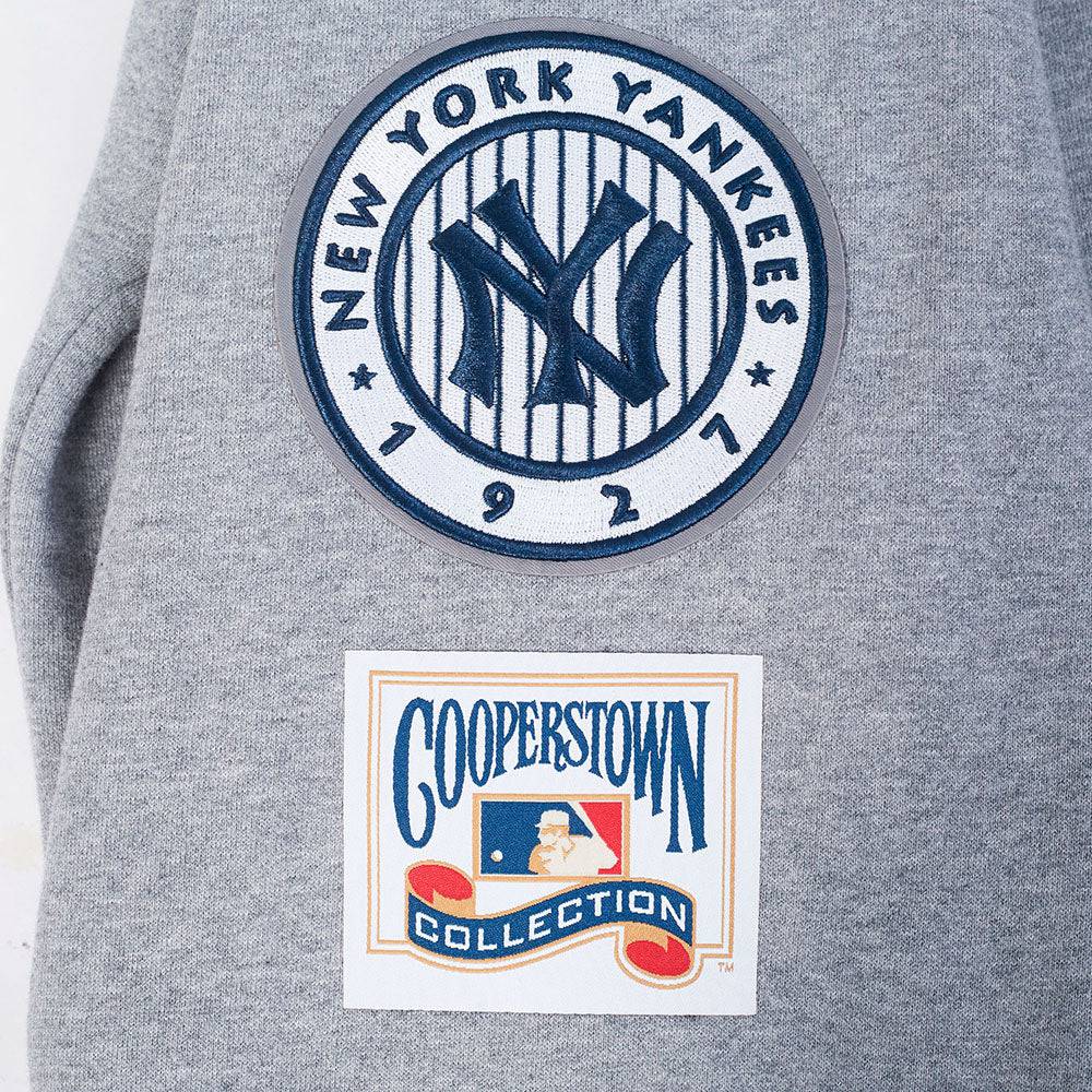 MLB NEW YORK YANKEES BEST OF MEN'S DROP SHOULDER PO HOODIE (DARK HEATHER GRAY)