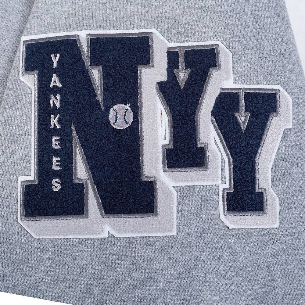 MLB NEW YORK YANKEES BEST OF MEN'S DROP SHOULDER PO HOODIE (DARK HEATHER GRAY)