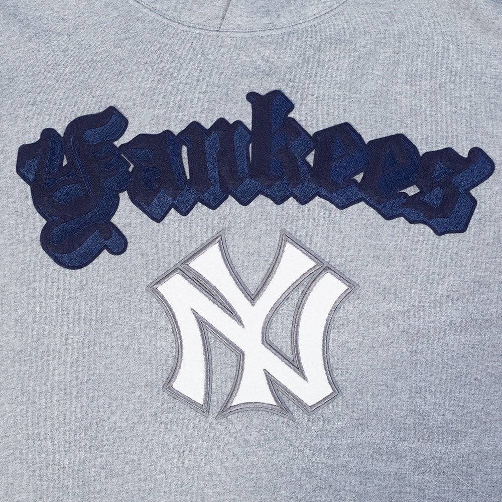 MLB NEW YORK YANKEES BEST OF MEN'S DROP SHOULDER PO HOODIE (DARK HEATHER GRAY)