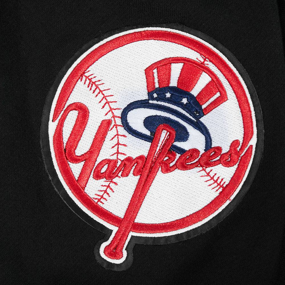 MLB NEW YORK YANKEES WINGSPAN MEN'S DROP SHOULDER FLC PO HOODIE (BLACK)