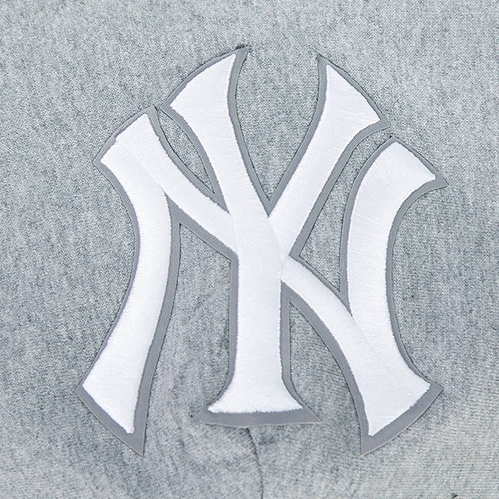 MLB NEW YORK YANKEES WINGSPAN MEN'S DROP SHOULDER FLC PO HOODIE (DARK HEATHER GRAY)