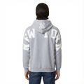 MLB NEW YORK YANKEES WINGSPAN MEN'S DROP SHOULDER FLC PO HOODIE (DARK HEATHER GRAY)