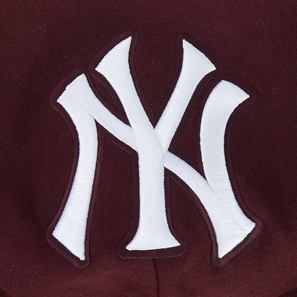 MLB NEW YORK YANKEES WINGSPAN MEN'S DROP SHOULDER FLC PO HOODIE (WINE)