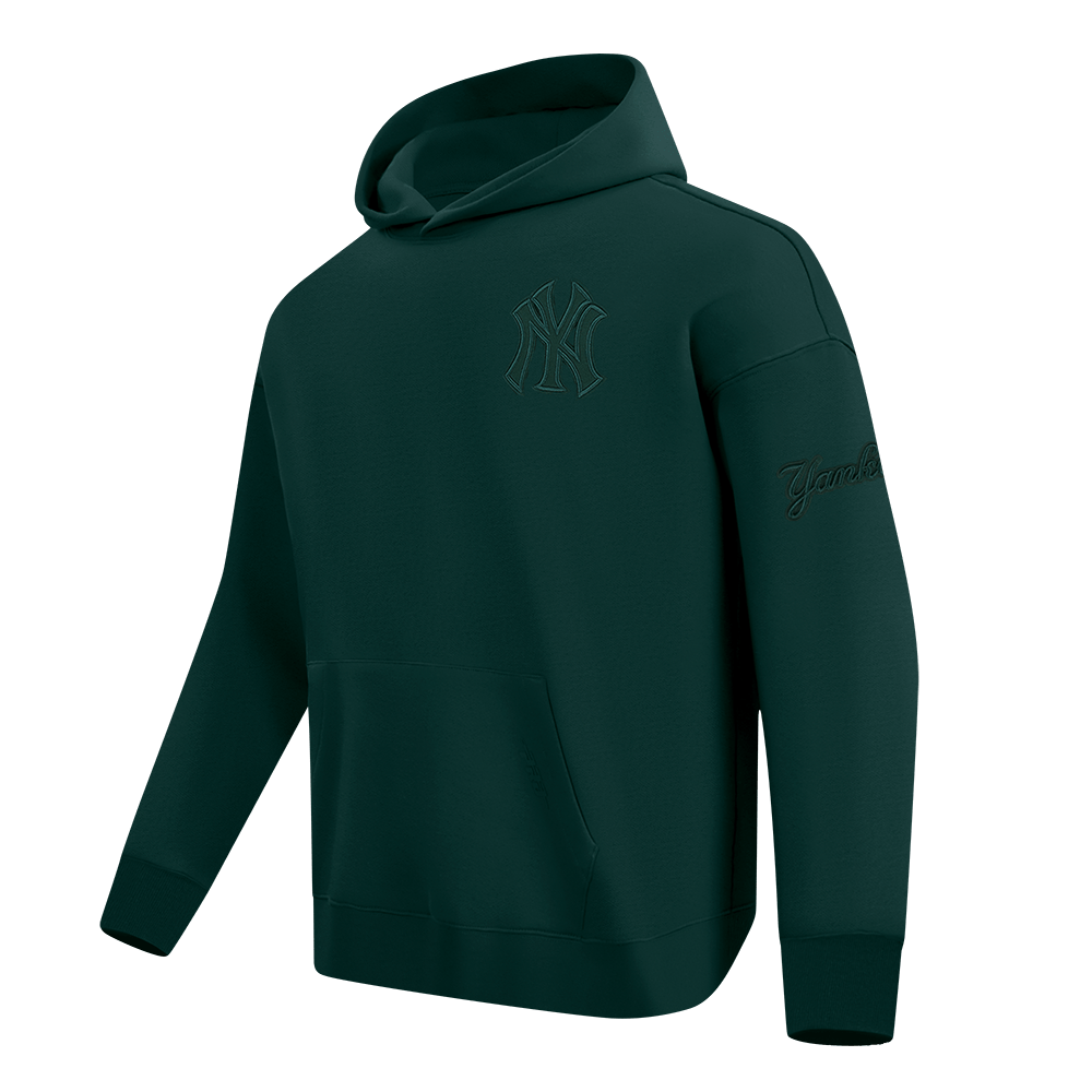 MLB NEW YORK YANKEES NEUTRAL MEN'S DROP SHOULDER PO HOODIE (FOREST GREEN)