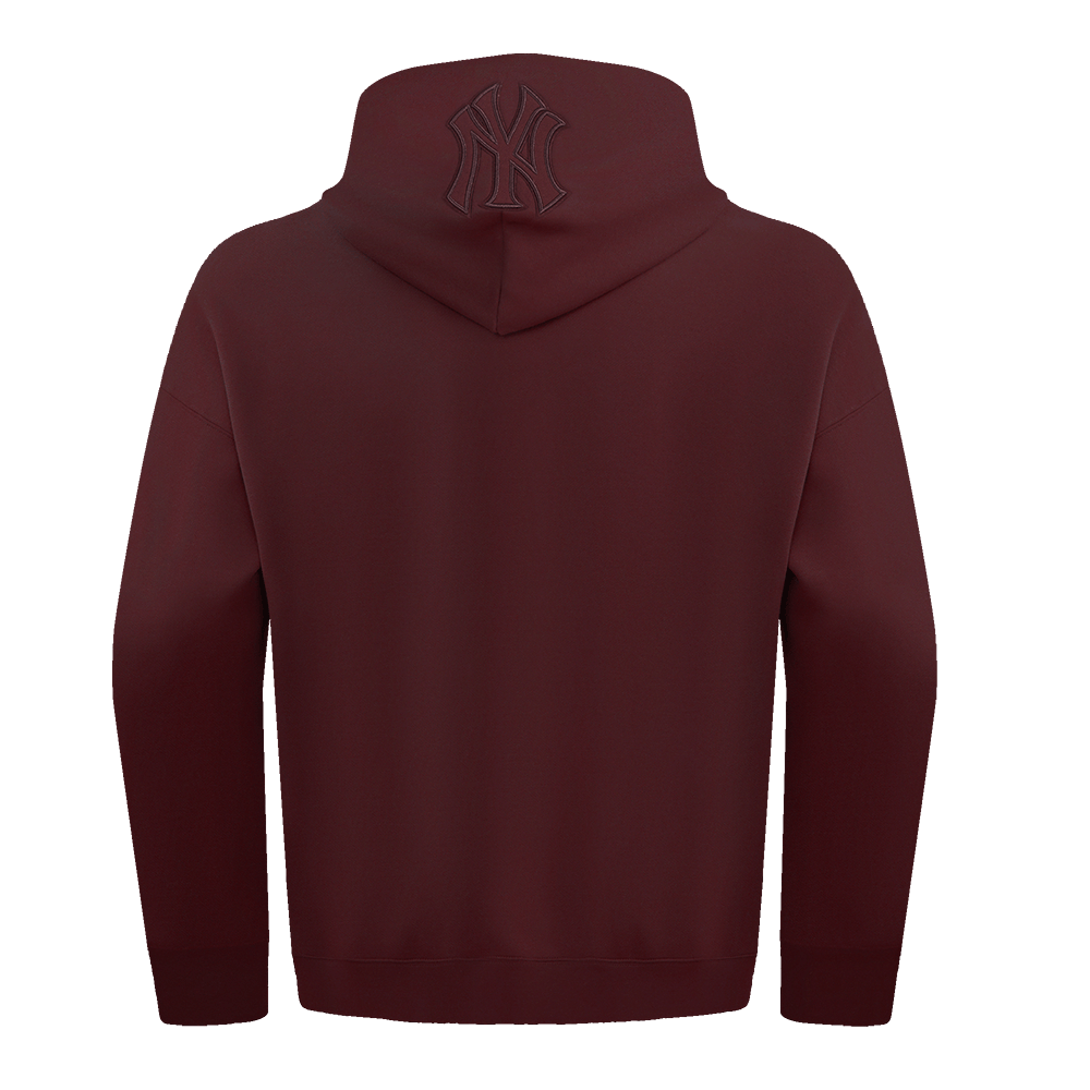 MLB NEW YORK YANKEES SUDADERA CON CAPUCHA PO PARA HOMBRE DE COLOR NEUTRO CON HOMBROS CAÍDOS (BORGOÑA)