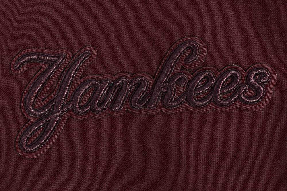 MLB NEW YORK YANKEES SUDADERA CON CAPUCHA PO PARA HOMBRE DE COLOR NEUTRO CON HOMBROS CAÍDOS (BORGOÑA)