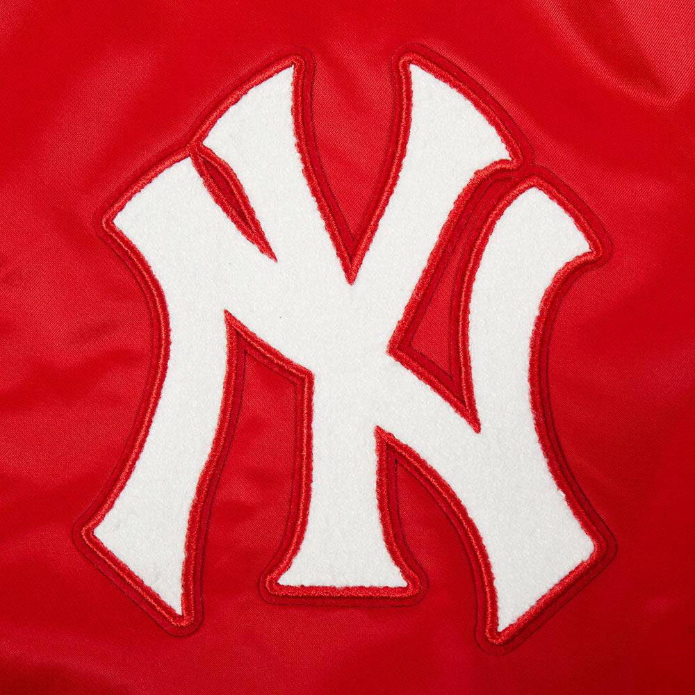 MLB NEW YORK YANKEES SOUVENIR MEN'S SATIN JACKET (RED)