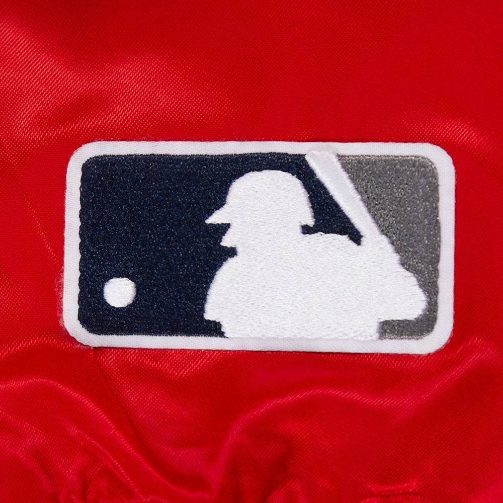 MLB NEW YORK YANKEES SOUVENIR MEN'S SATIN JACKET (RED)
