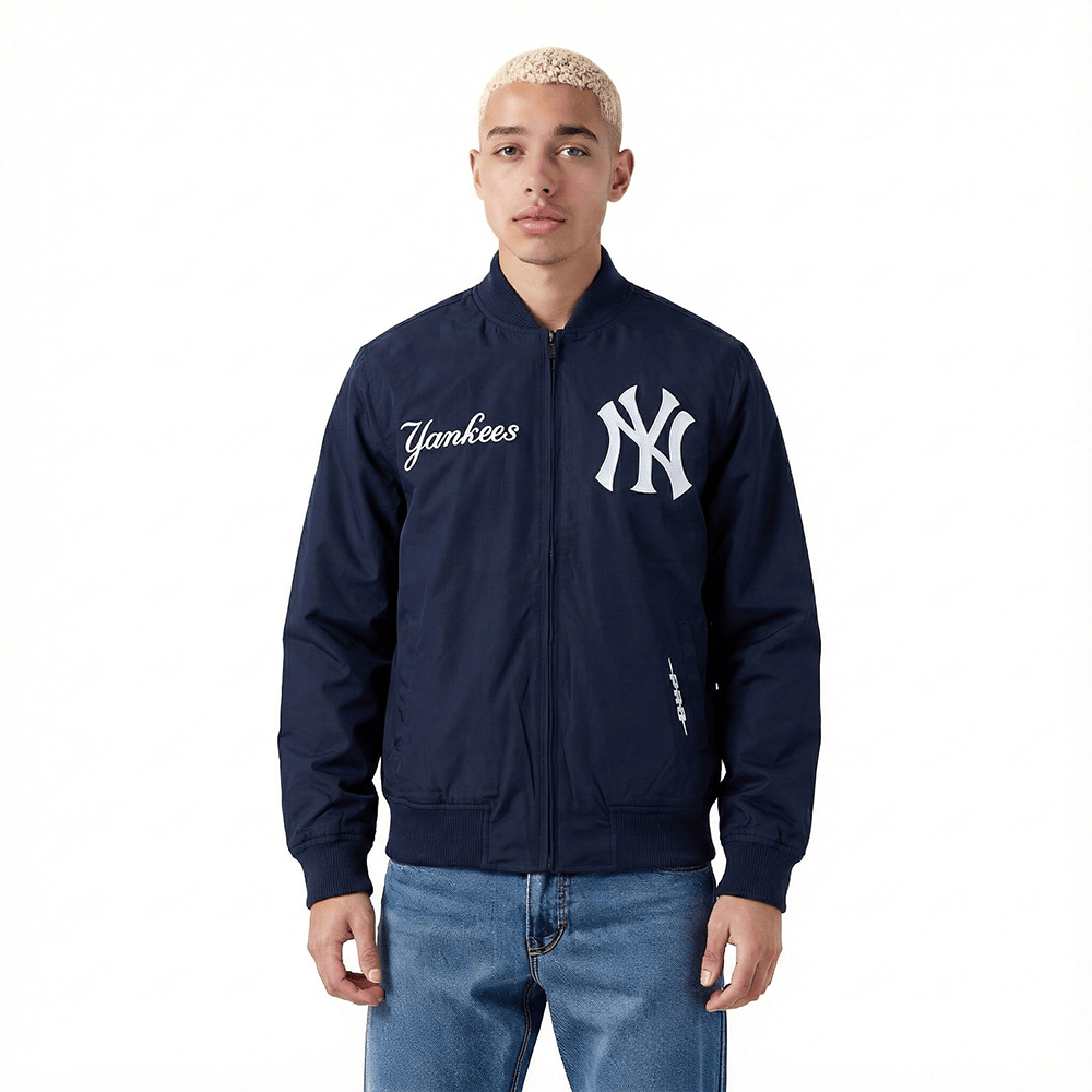 MLB NEW YORK YANKEES WINGSPAN MEN'S TWILL JACKET (MIDNIGHT NAVY)