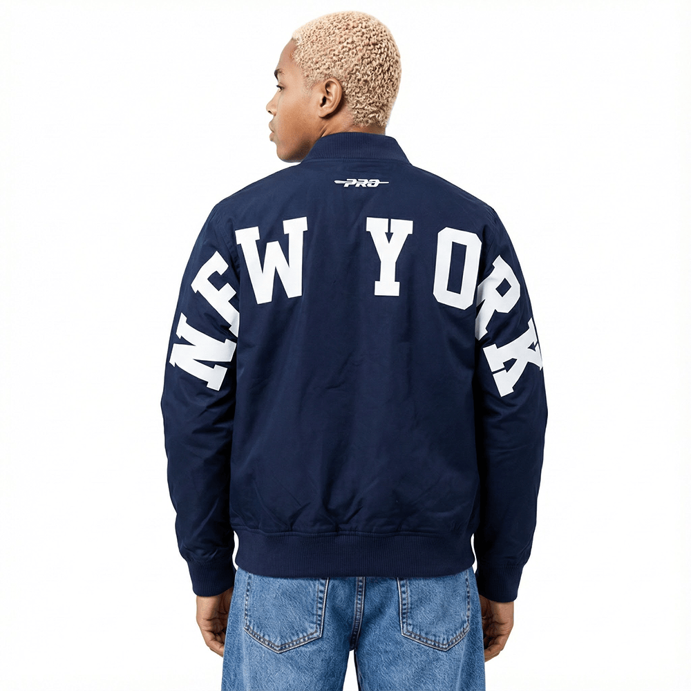 MLB NEW YORK YANKEES WINGSPAN MEN'S TWILL JACKET (MIDNIGHT NAVY)