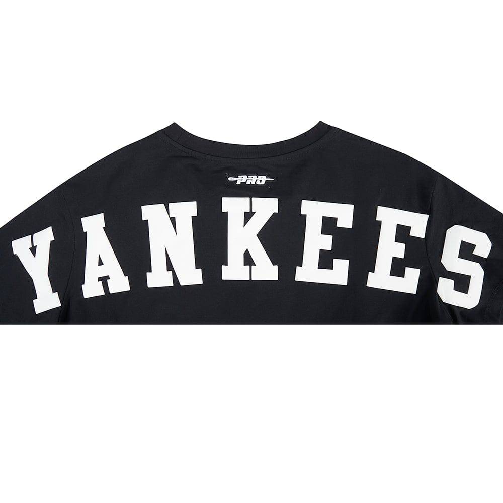 MLB NEW YORK YANKEES WINGSPAN WOMEN'S SJ BOXY TEE (BLACK)