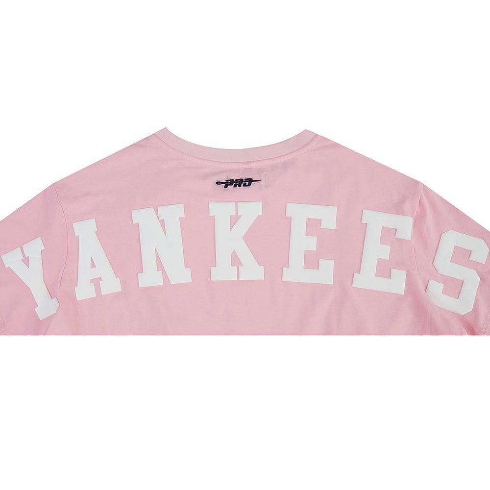 MLB NEW YORK YANKEES WINGSPAN WOMEN'S SJ BOXY TEE (PINK)