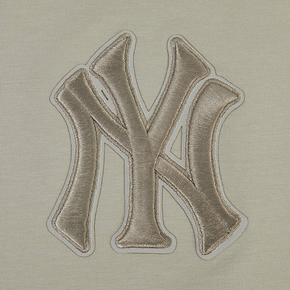 MLB NEW YORK YANKEES WINGSPAN WOMEN'S SJ BOXY TEE (TAUPE)