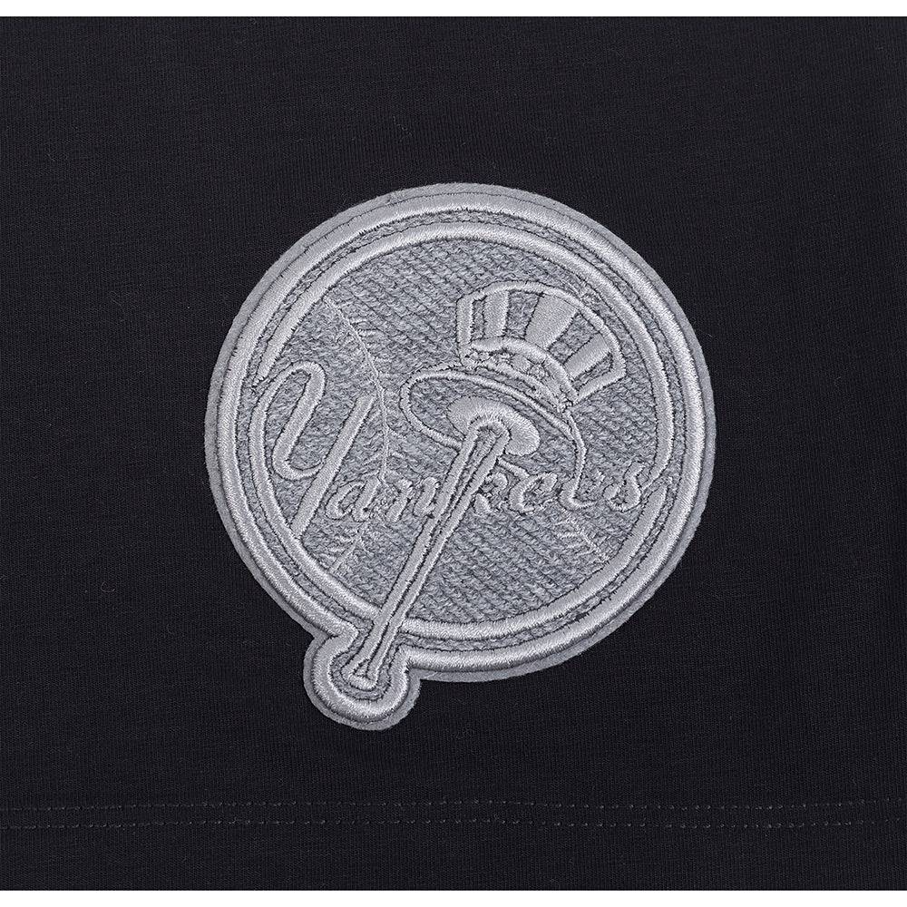 VESTIDO AJUSTADO DE MUJER MLB NEW YORK YANKEES DE TELA TERRY FRANCESA INVERTIDA (NEGRO)