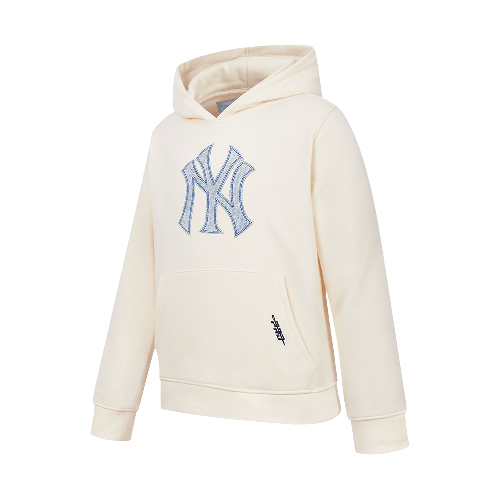 NEW YORK YANKEES VARSITY BLUES BIG BOY'S FLEECE PO HOODIE (LINEN)