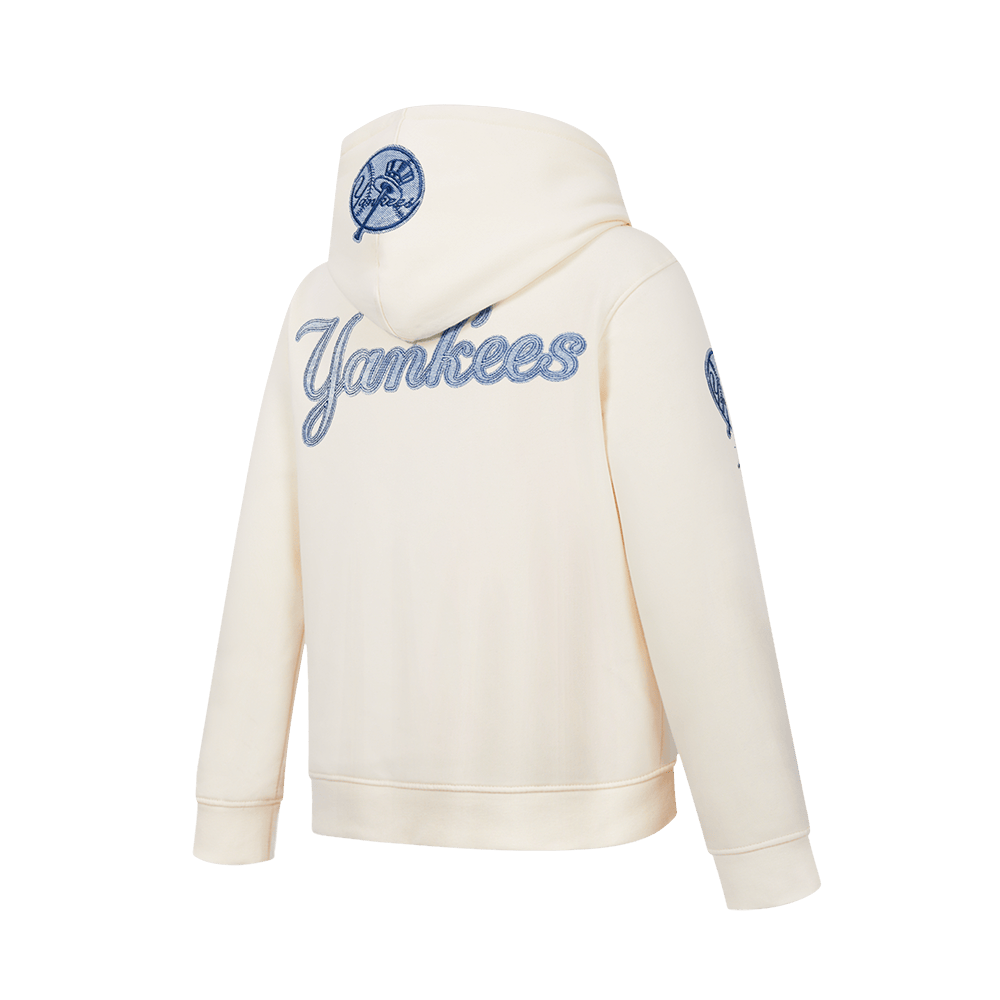 NEW YORK YANKEES VARSITY BLUES BIG BOY'S FLEECE PO HOODIE (LINEN)