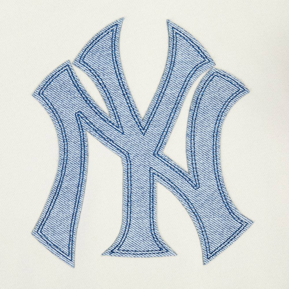 NEW YORK YANKEES VARSITY BLUES BIG BOY'S FLEECE PO HOODIE (LINEN)