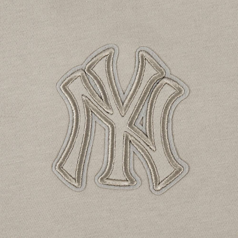 MLB NEW YORK YANKEES NEUTRAL BIG GIRLS FLEECE CREWNECK (TAUPE)