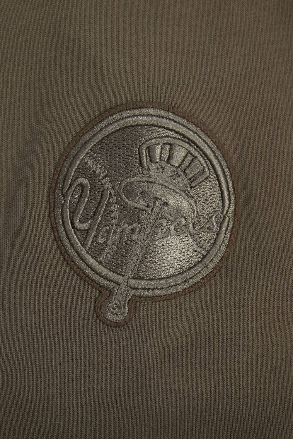 MLB NEW YORK YANKEES NEUTRAL FLEECE CREWNECK (DARK TAUPE)