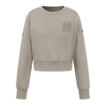 MLB NEW YORK YANKEES SUÉTER DE POLAR CON CUELLO REDONDO NEUTRO PARA NIÑAS (BEIGE)