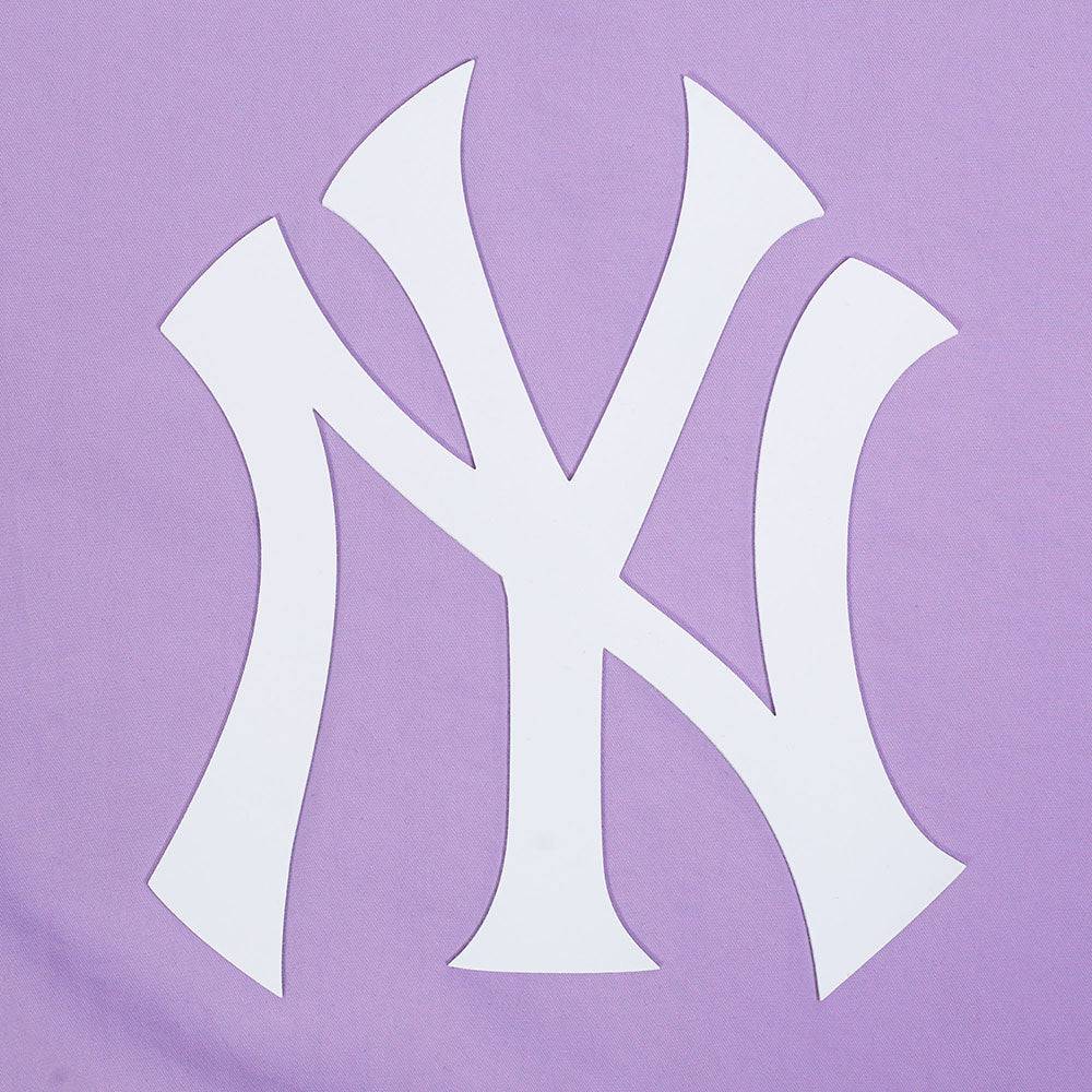 MLB NEW YORK YANKEES HOLOGRAM WOMEN'S 1/2 ZIP WIND JACKET (IRIDESCENT)