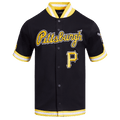 CHAQUETA DE CALENTAMIENTO CLÁSICA PARA HOMBRE MLB PITTSBURGH PIRATES (NEGRA/AMARILLA)