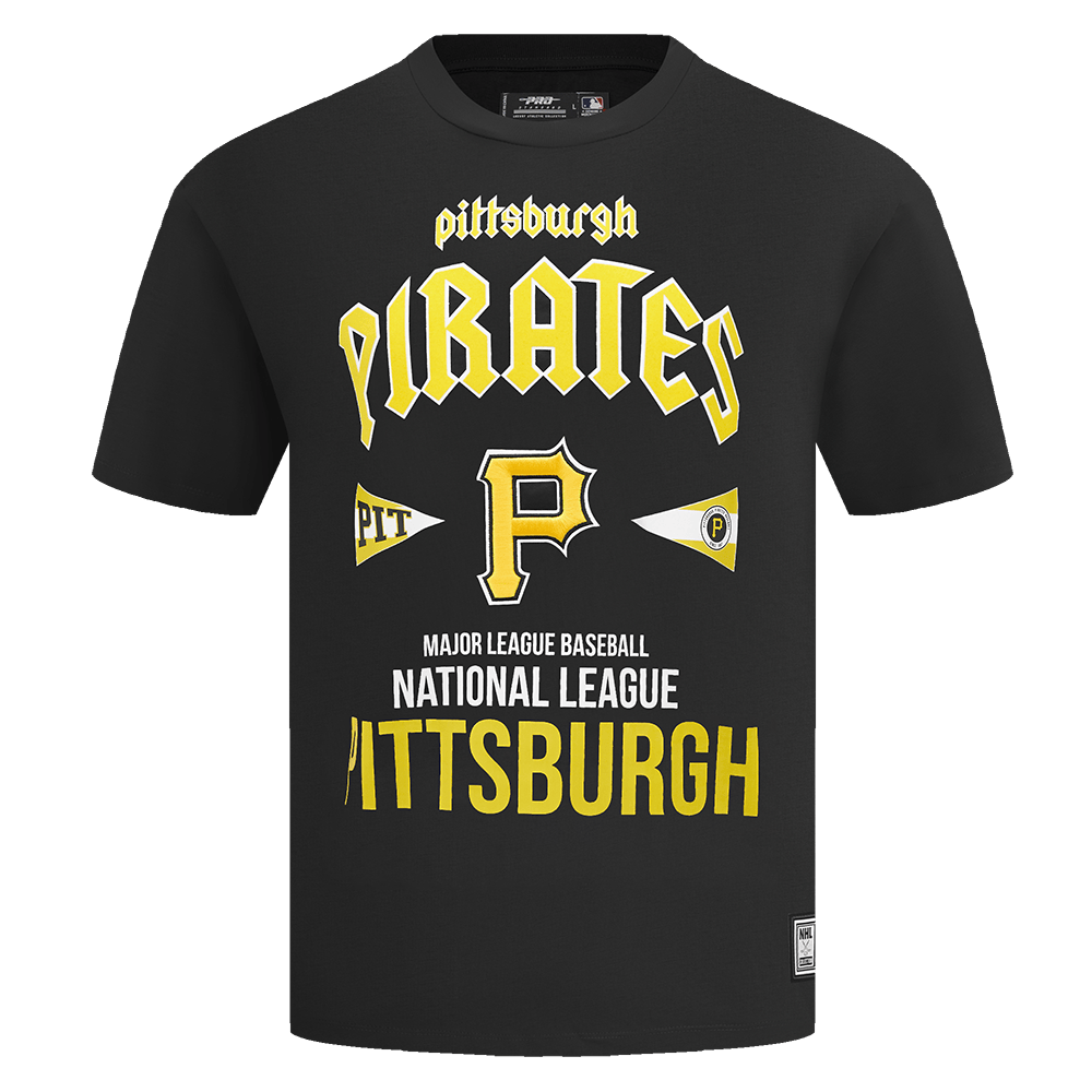 MLB PITTSBURGH PIRATES CITY TOUR CJ DROP SHOULDER TEE (BLACK)