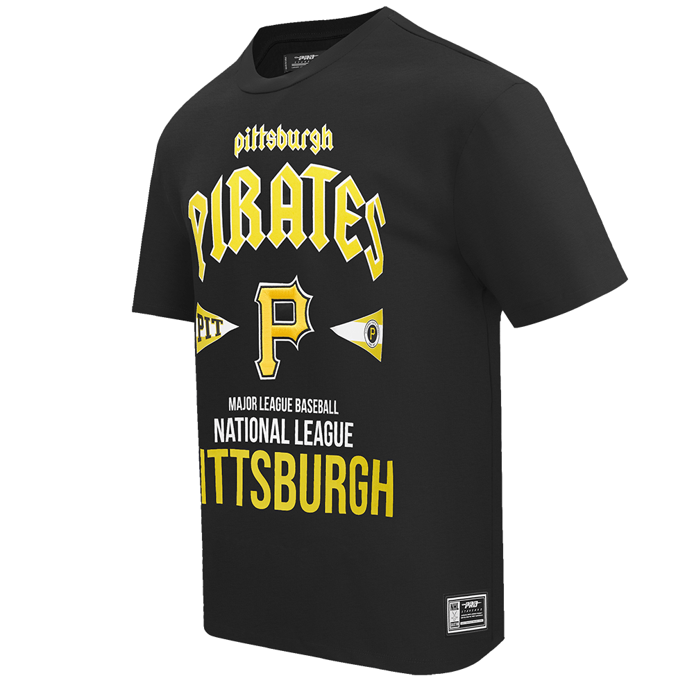 MLB PITTSBURGH PIRATES CITY TOUR CJ DROP SHOULDER TEE (BLACK)