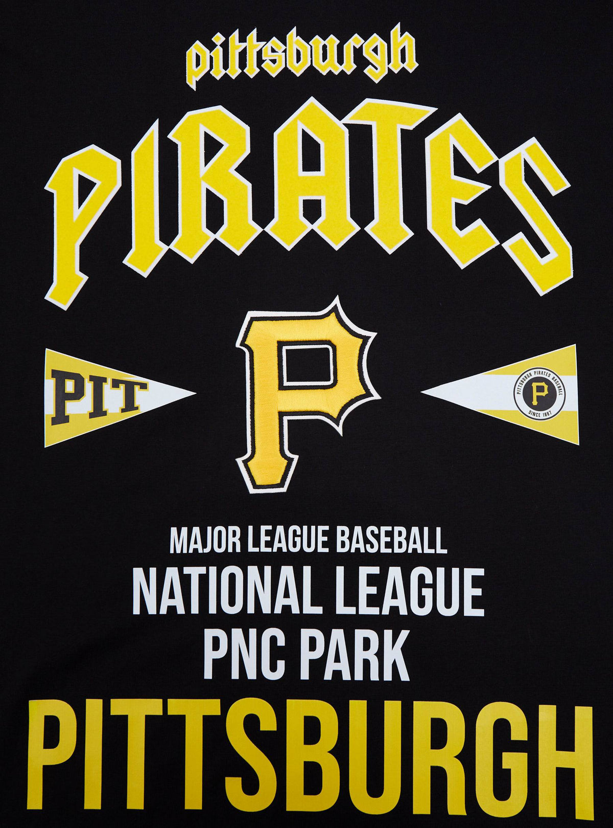 MLB PITTSBURGH PIRATES CITY TOUR CJ DROP SHOULDER TEE (BLACK)