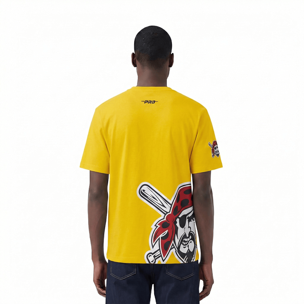 MLB PITTSBURGH PIRATES LIVING LARGE MEN'S CJ DROP SHOULDER TEE (YELLOW)