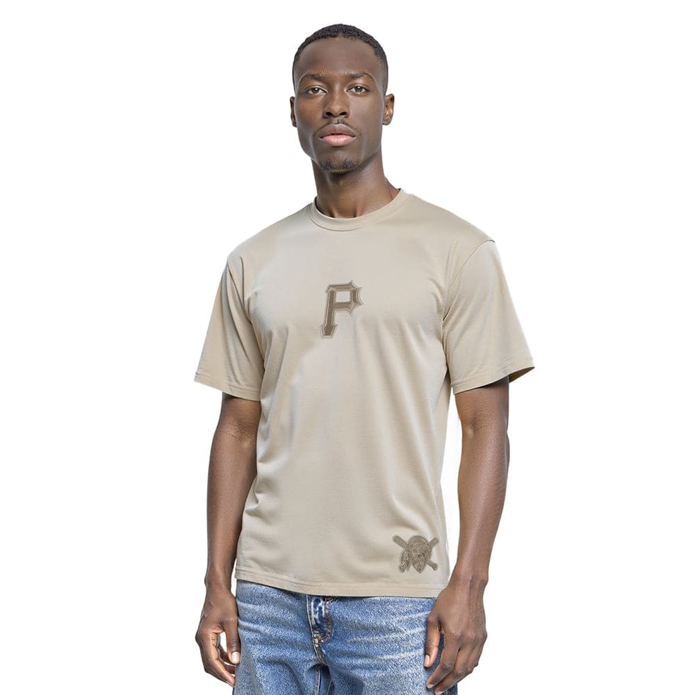 MLB PITTSBURGH PIRATES WINGSPAN MEN'S CJ DROP SHOULDER TEE (TAUPE)