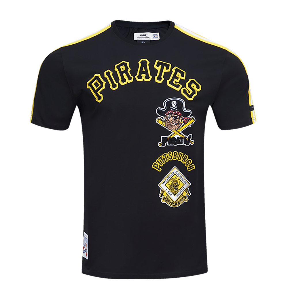 MLB PITTSBURGH PIRATES RETRO CLASSIC MEN'S STRIPED TOP (BLACK/YELLOW)