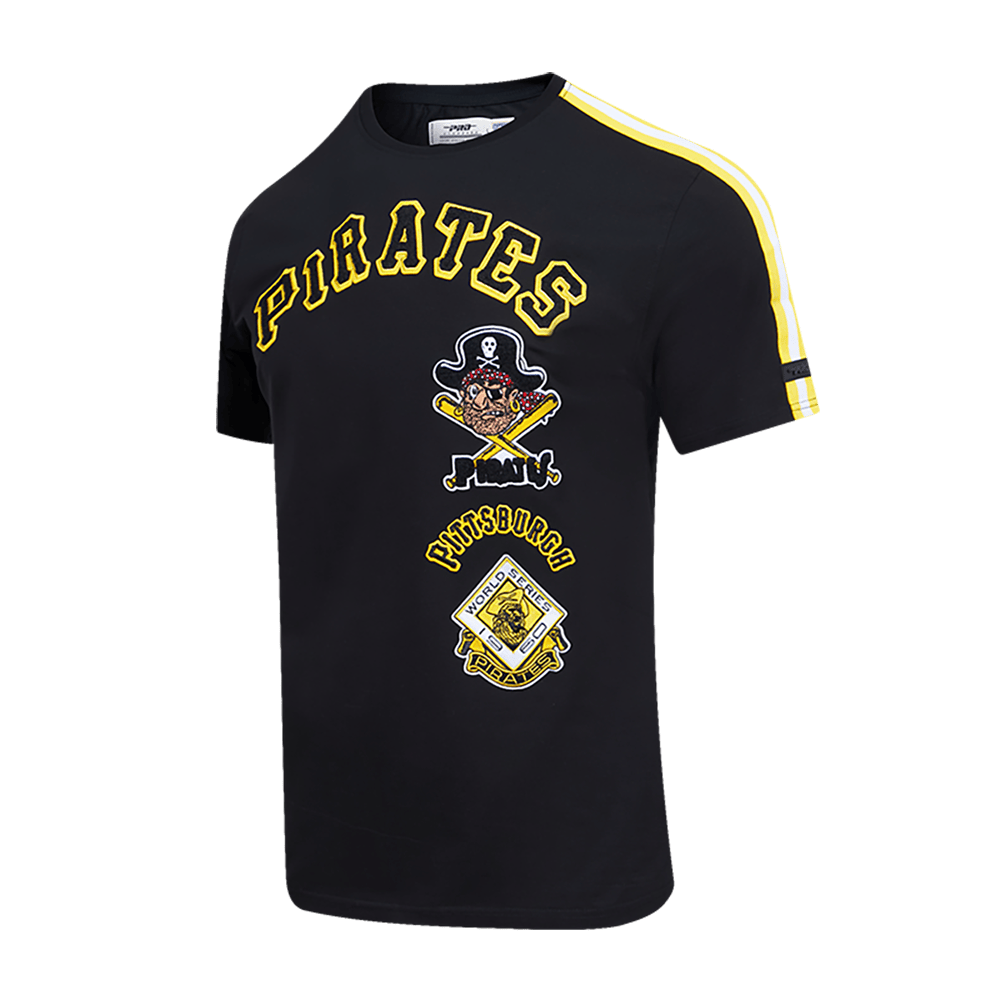 MLB PITTSBURGH PIRATES RETRO CLASSIC MEN'S STRIPED TOP (BLACK/YELLOW)