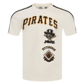 CAMISETA DE RAYAS RETRO CLÁSICA PARA HOMBRE MLB PITTSBURGH PIRATES (BLANCO HUESO/ NEGRO)