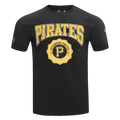 MLB PITTSBURGH PIRATES CREST EMBLEM SINGLE JERSEY TOP (BLACK)