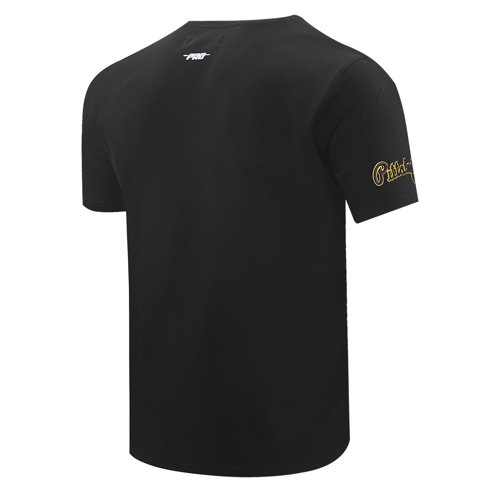 MLB PITTSBURGH PIRATES CREST EMBLEM SINGLE JERSEY TOP (BLACK)
