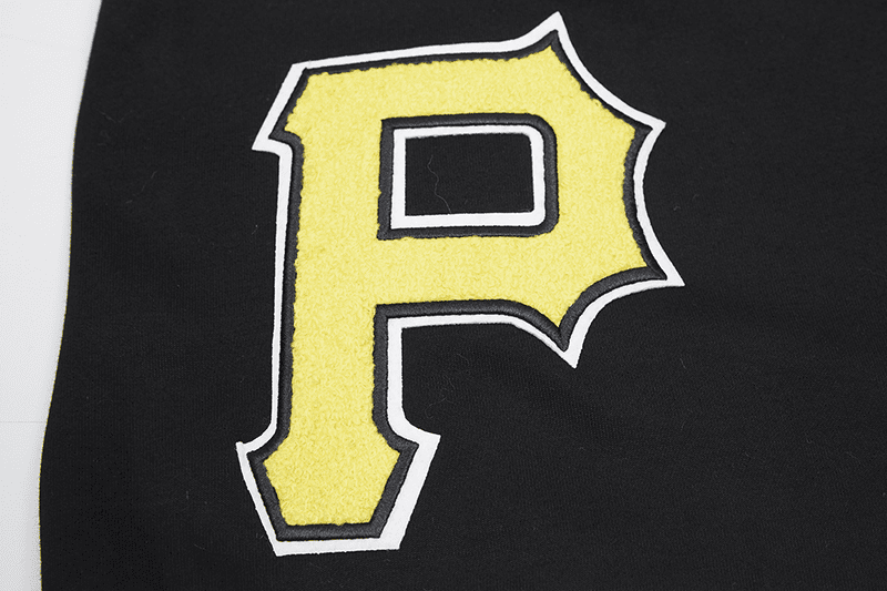 PANTALÓN CORTO CLÁSICO DE CHENILLA PARA HOMBRE MLB PITTSBURGH PIRATES (NEGRO)