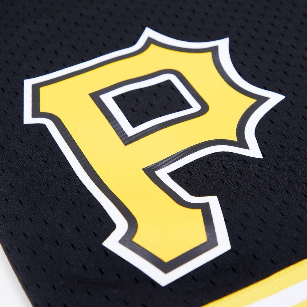 MLB PITTSBURGH PIRATES LOGO MEN'S MESH SHORT (BLACK)