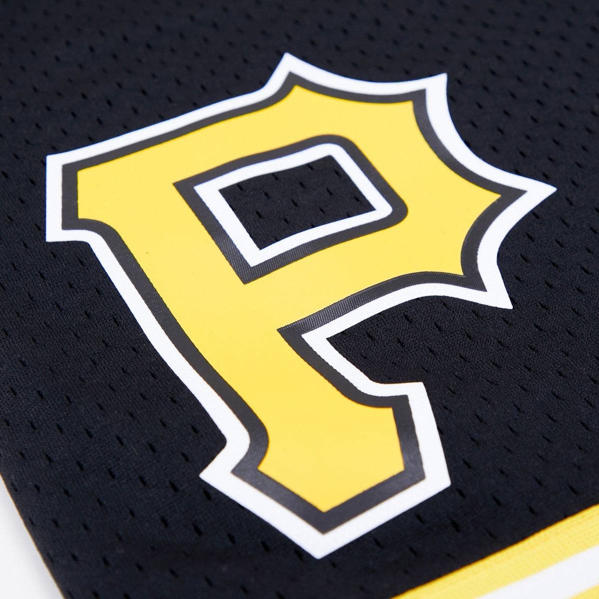 MLB PITTSBURGH PIRATES LOGO MEN'S MESH SHORT (BLACK)