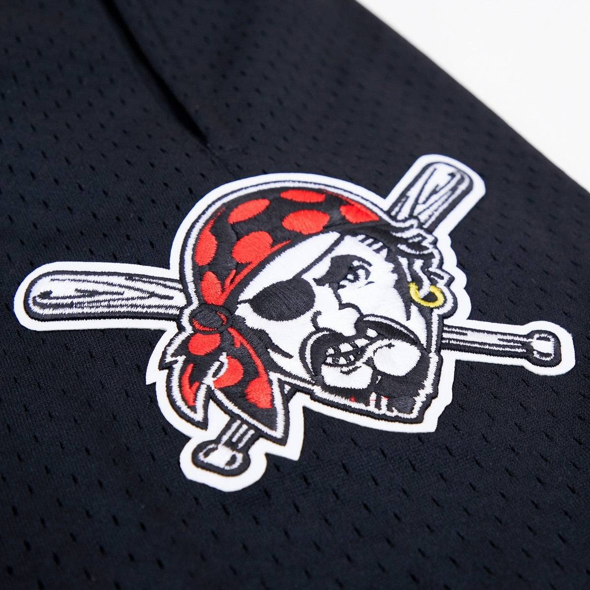 MLB PITTSBURGH PIRATES LOGO MEN'S MESH SHORT (BLACK)