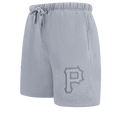 MLB PITTSBURGH PIRATES NEUTRAL MEN'S SHORT (DARK HEATHER GRAY)