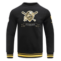 MLB PITTSBURGH PIRATES PRO PREP RIB FLEECE MEN'S CREWNECK (BLACK/YELLOW)