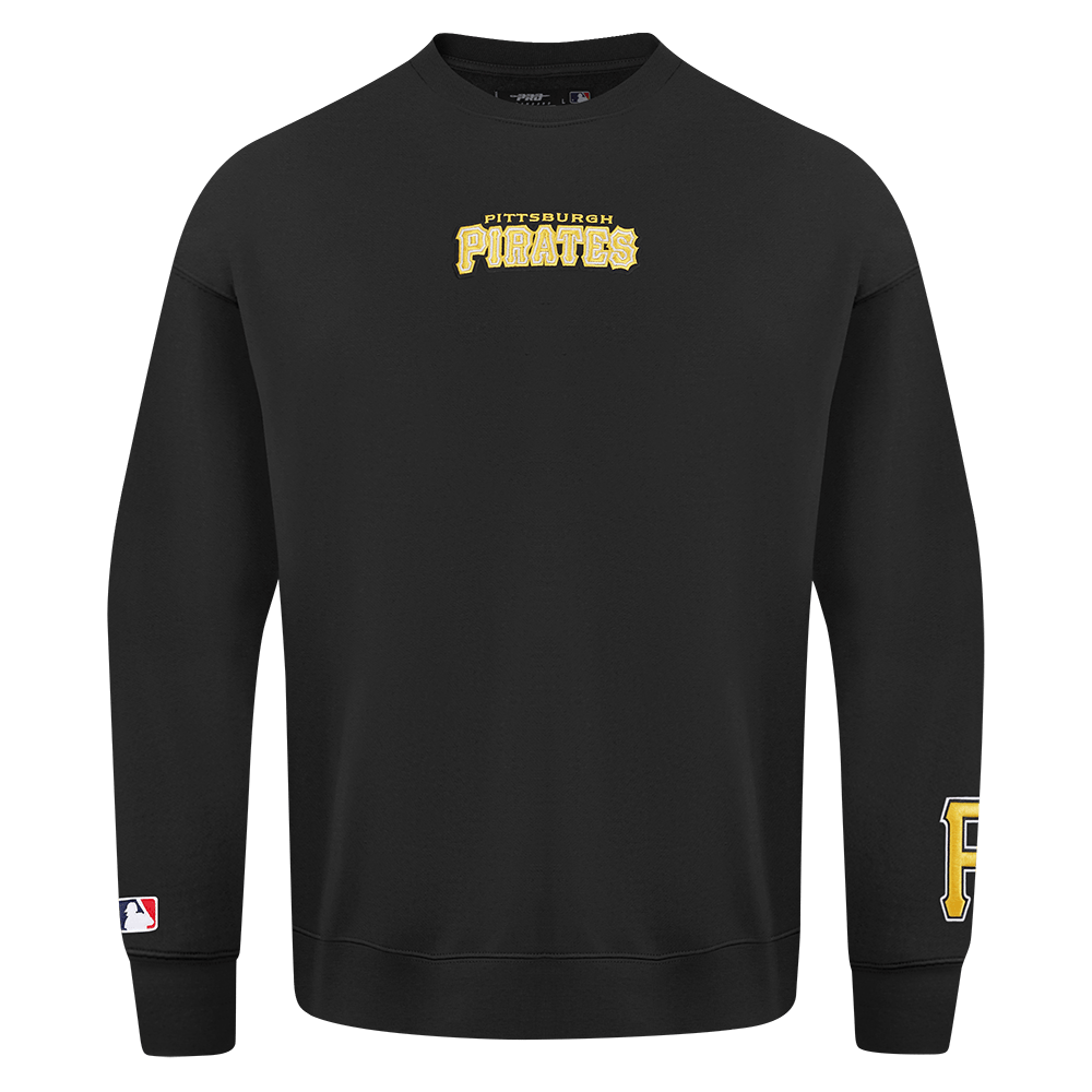 SUÉTER DE PILETA CON CUELLO REDONDO Y HOMBROS CAÍDOS WINGSPAN PARA HOMBRE MLB PIRATAS DE PITTSBURGH (NEGRO)