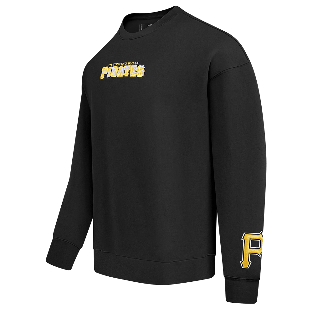 SUÉTER DE PILETA CON CUELLO REDONDO Y HOMBROS CAÍDOS WINGSPAN PARA HOMBRE MLB PIRATAS DE PITTSBURGH (NEGRO)