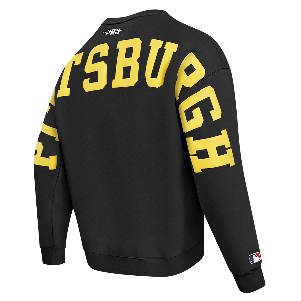 SUÉTER DE PILETA CON CUELLO REDONDO Y HOMBROS CAÍDOS WINGSPAN PARA HOMBRE MLB PIRATAS DE PITTSBURGH (NEGRO)