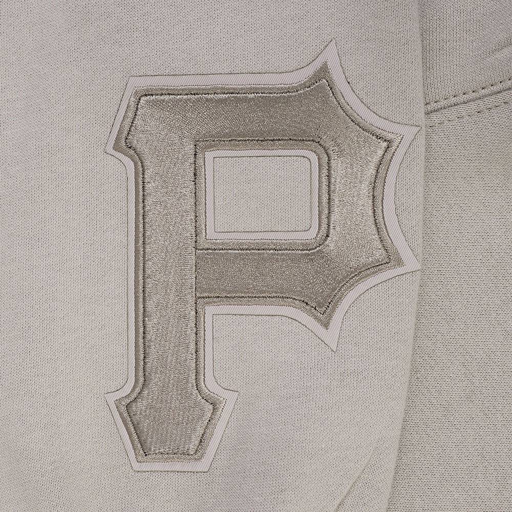SUDADERA DE FORRO POLAR CON CUELLO REDONDO Y HOMBROS CAÍDOS WINGSPAN PARA HOMBRE MLB PIRATAS DE PITTSBURGH (GRIS TAUPE)