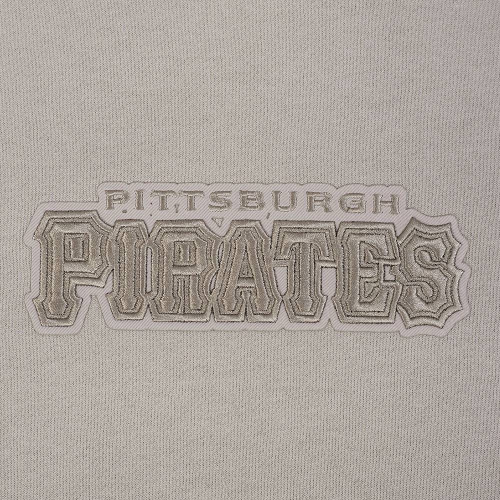 SUDADERA DE FORRO POLAR CON CUELLO REDONDO Y HOMBROS CAÍDOS WINGSPAN PARA HOMBRE MLB PIRATAS DE PITTSBURGH (GRIS TAUPE)