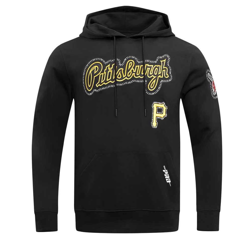 MLB PITTSBURGH PIRATES DIY PICK STITCH MEN'S DK PO HOODIE (BLACK)